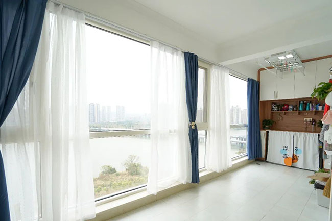 108㎡四居，打造室內(nèi)陽臺(tái)+休閑吧臺(tái)，體驗(yàn)日系小清新生活